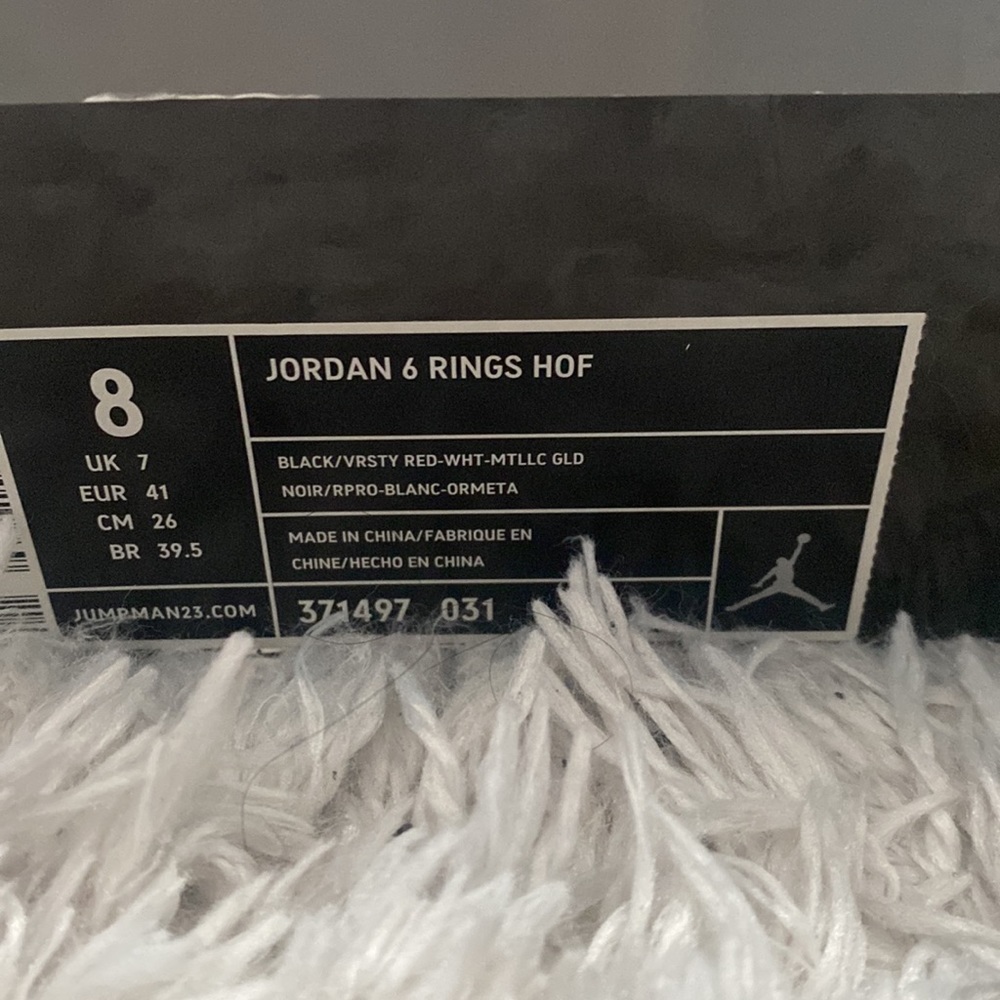 Jordan 6 Rings HOF - Picture 9 of 9